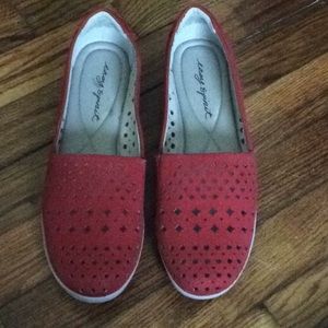 Red casual espadrilles